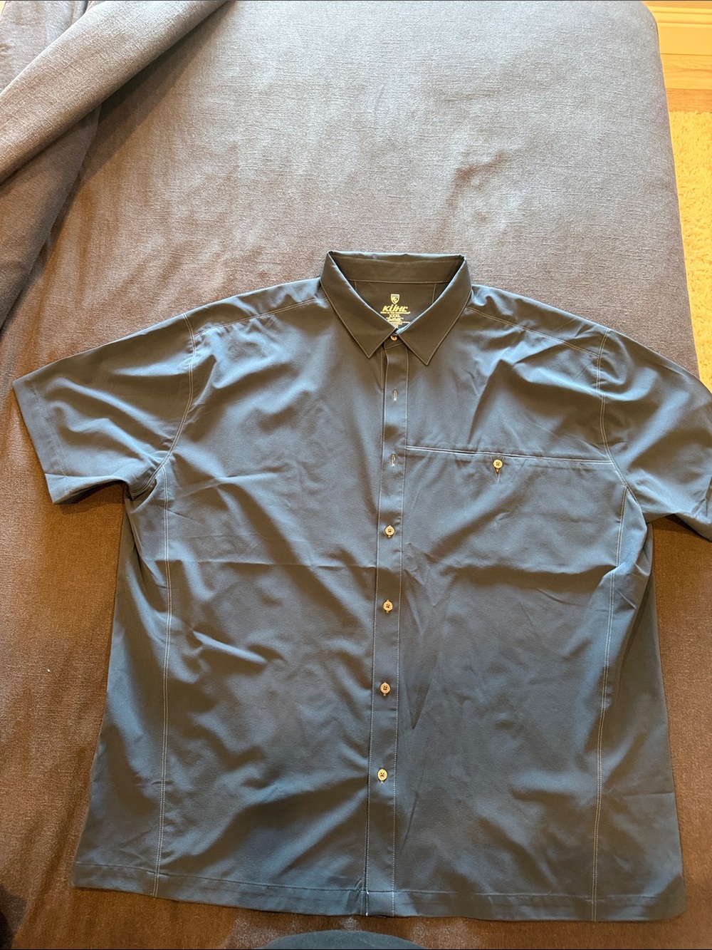 Kuhl Men's Short Sleeve Button-Up Shirt - Slate Blue